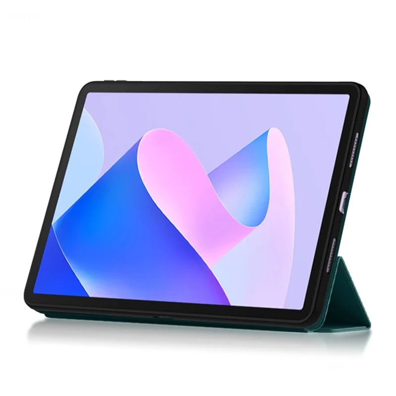 Custodia per tablet per Huawei MatePad 11 (2023) in pelle PU con supporto pieghevole triplo, custodia protettiva per tablet - Verde