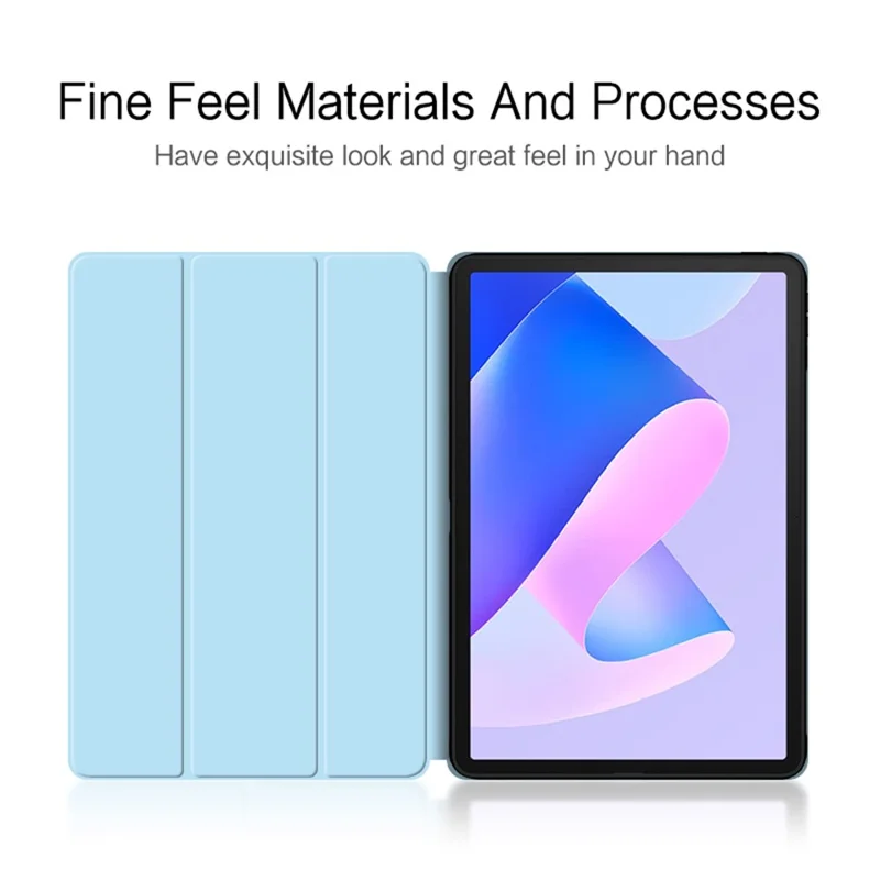 Tablet Case for Huawei MatePad 11 (2023) PU Leather TPU Trifold Stand Cover Protective Tablet Case - Blue