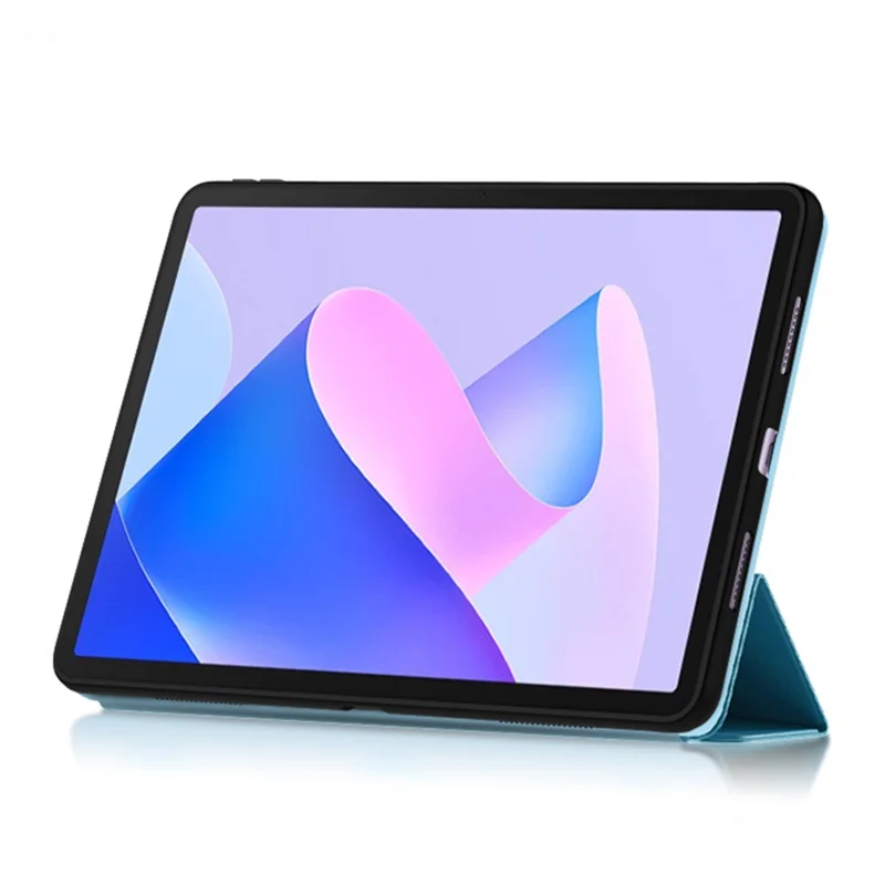 Tablet Case for Huawei MatePad 11 (2023) PU Leather TPU Trifold Stand Cover Protective Tablet Case - Blue