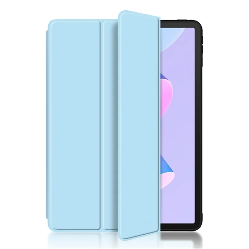 Tablet Case for Huawei MatePad 11 (2023) PU Leather TPU Trifold Stand Cover Protective Tablet Case - Blue