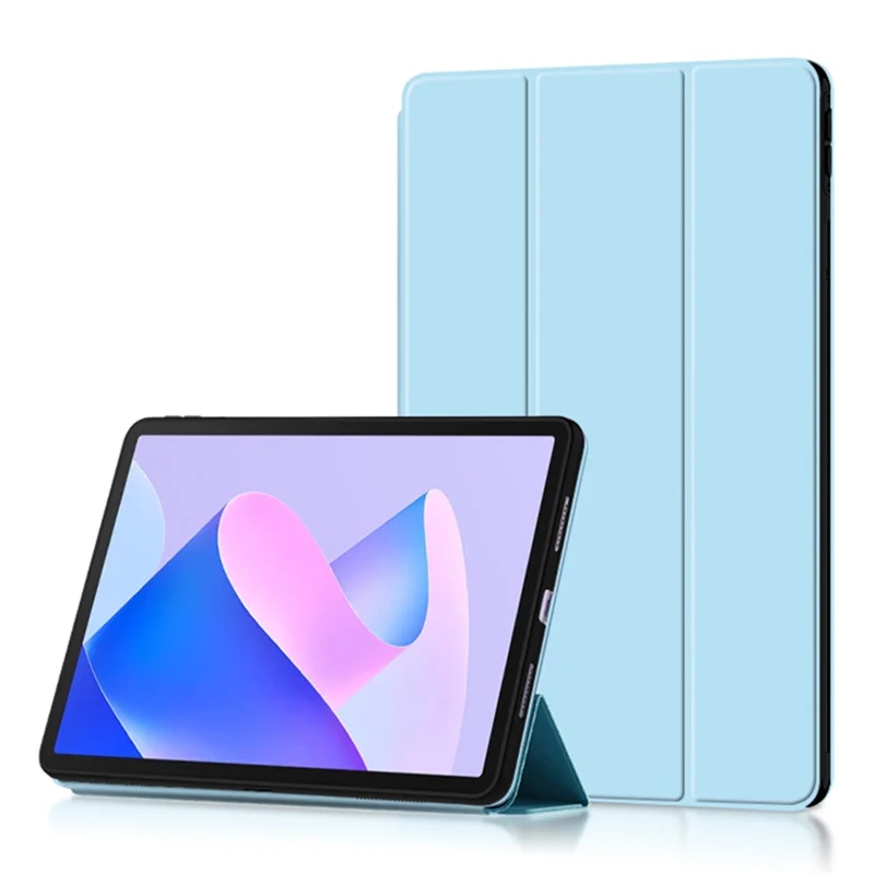 Tablet Case for Huawei MatePad 11 (2023) PU Leather TPU Trifold Stand Cover Protective Tablet Case - Blue