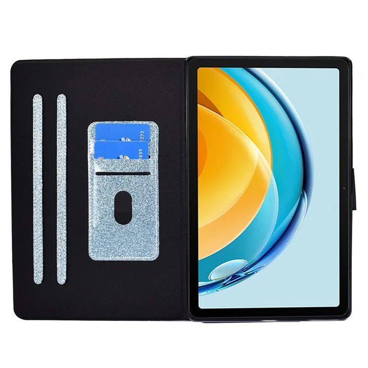 Para Huawei MatePad SE 10.4-inch Case à Prova de Choque Anti-Riscos Capa de Couro Brilhante - Azul