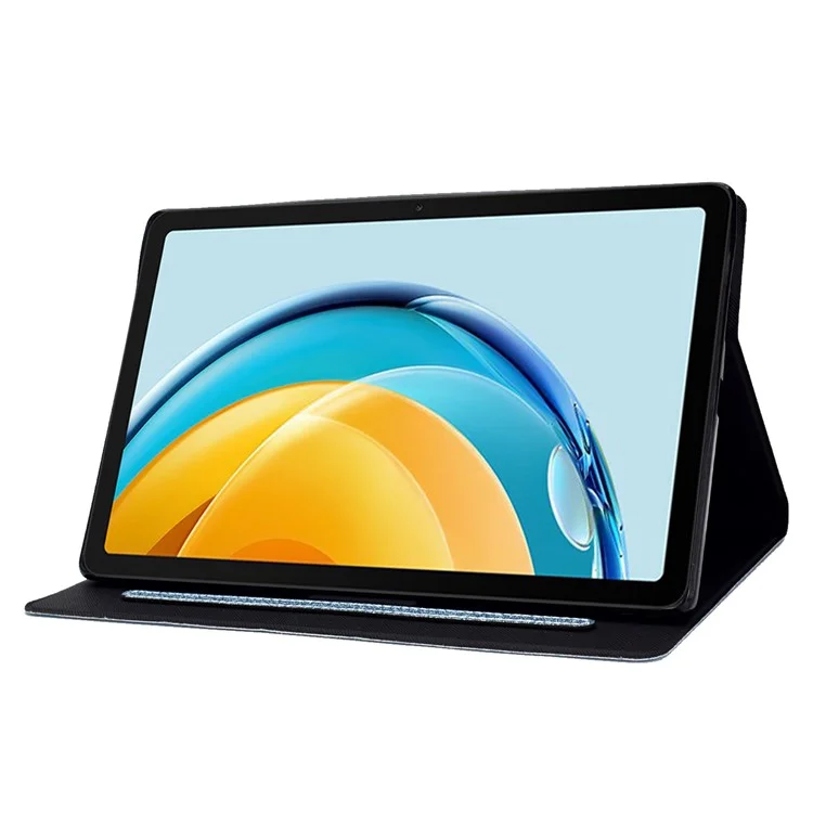 Para Huawei MatePad SE 10.4-inch Case à Prova de Choque Anti-Riscos Capa de Couro Brilhante - Azul