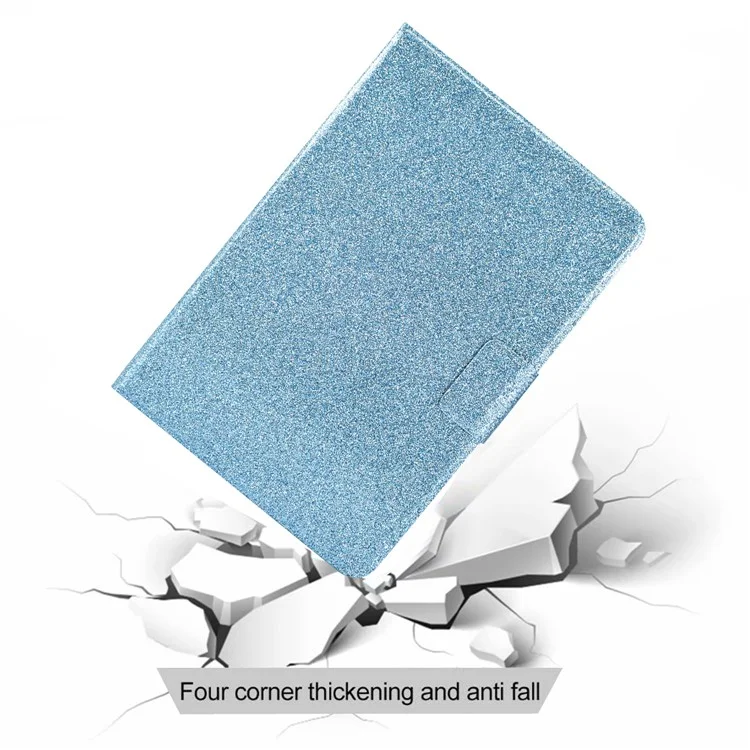 Para Huawei MatePad SE 10.4-inch Case à Prova de Choque Anti-Riscos Capa de Couro Brilhante - Azul
