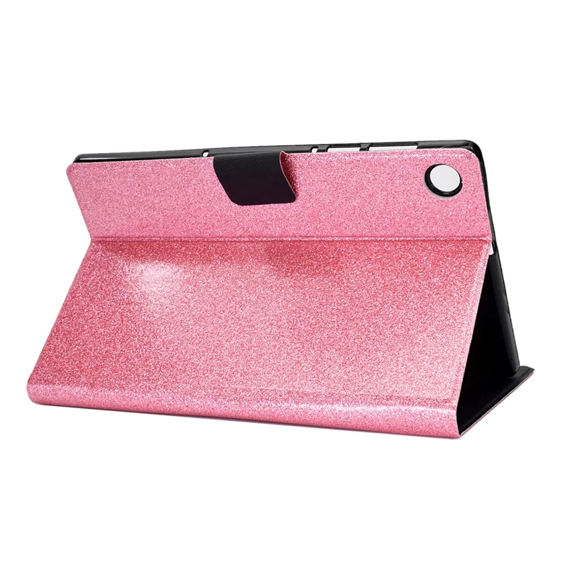 For Huawei MatePad SE 10.4-inch Shockproof Case Anti-Scratch Glittery Leather Cover Tablet Shell - Pink
