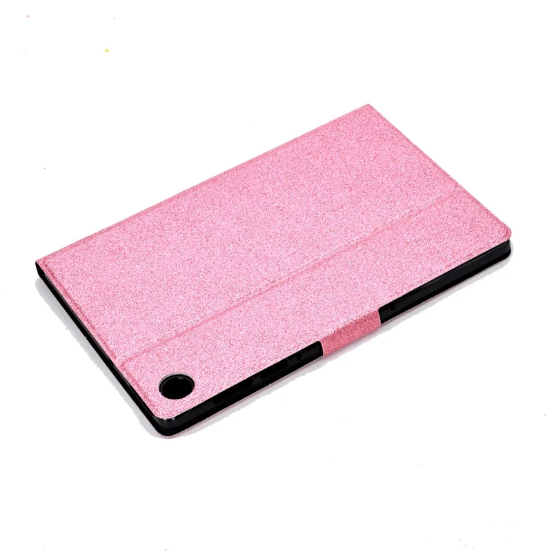 For Huawei MatePad SE 10.4-inch Shockproof Case Anti-Scratch Glittery Leather Cover Tablet Shell - Pink