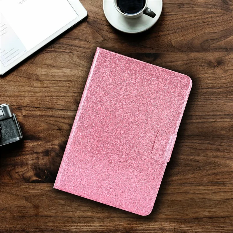 For Huawei MatePad SE 10.4-inch Shockproof Case Anti-Scratch Glittery Leather Cover Tablet Shell - Pink