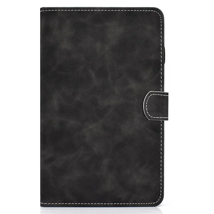 Para Huawei MatePad SE 10.4-inch Capa à prova de choque Textura em couro de vaca PU Capa de tablet com suporte para cartão - Cinza