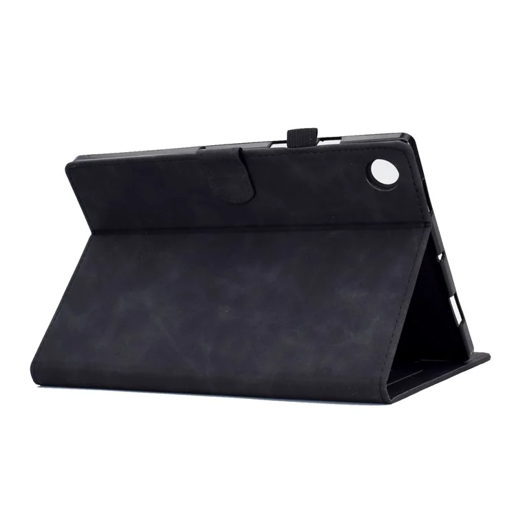 Para o Huawei MatePad SE de 10,4 polegadas Protetor Caso Torre de Ferro Impresso Capa de Couro PU Flip Stand com Suporte para Cartão - Preto