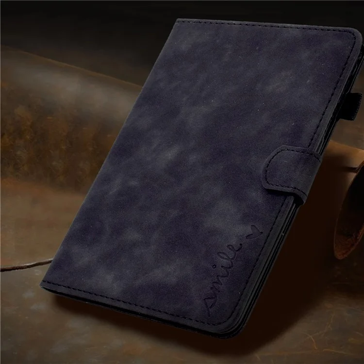 Para Huawei MatePad SE 10.4 polegadas Capa Protetora de Couro PU com Impressão de Coração de Amor, Suporte para Cartão - Preto