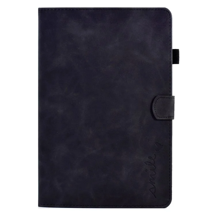 Para Huawei MatePad SE 10.4 polegadas Capa Protetora de Couro PU com Impressão de Coração de Amor, Suporte para Cartão - Preto