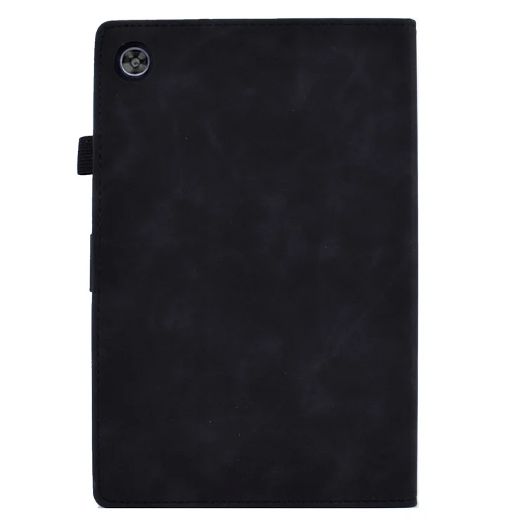 Para Huawei MatePad SE 10.4 polegadas Capa Protetora de Couro PU com Impressão de Coração de Amor, Suporte para Cartão - Preto