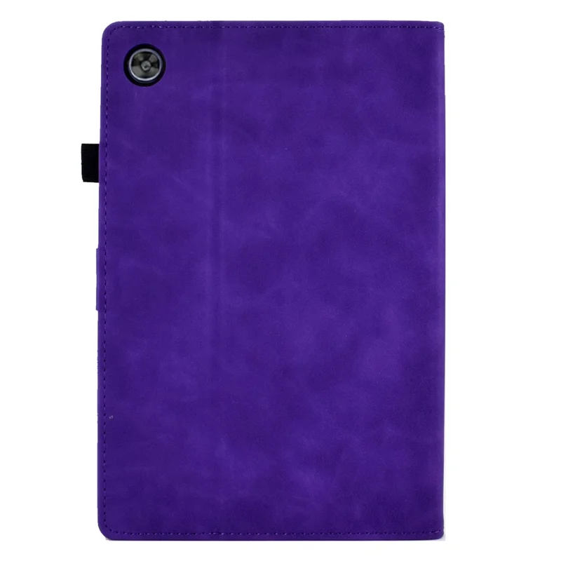 Para Huawei MatePad SE 10.4 polegadas Amor Heart Imprinted PU Leather Flip Cover Card Holder Protective Case - Roxo