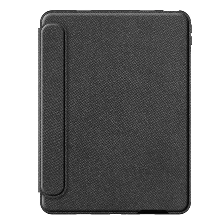 For Oppo Pad 2 Leather Case + Bluetooth-compatible Keyboard with Backlight Trackpad - Black