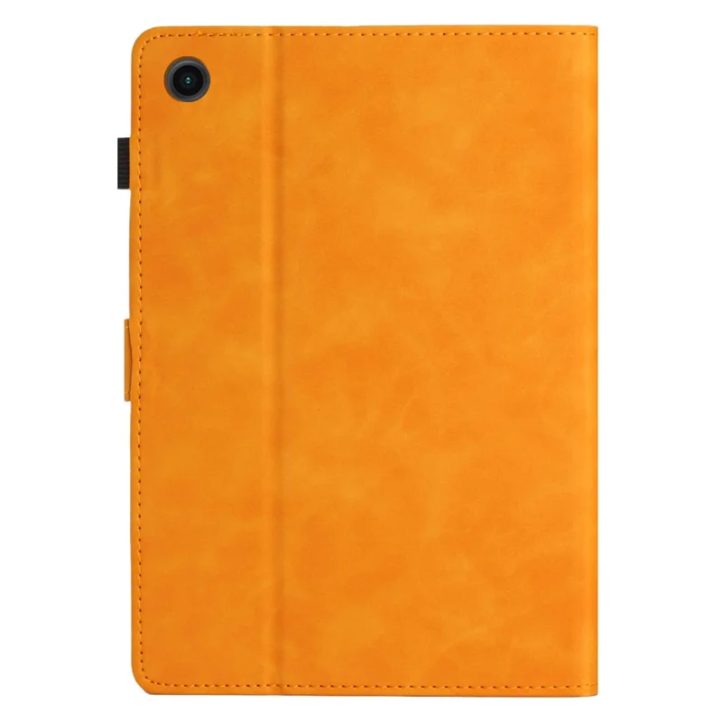 Étui en cuir pour tablette avec emplacement pour carte - Jaune - Pour Honor Pad 6 10,1 pouces / Pad X6 9,7 pouces / Huawei Enjoy Tablet 2 / MatePad T 10 9,7 pouces / T 10S 10,1 pouces