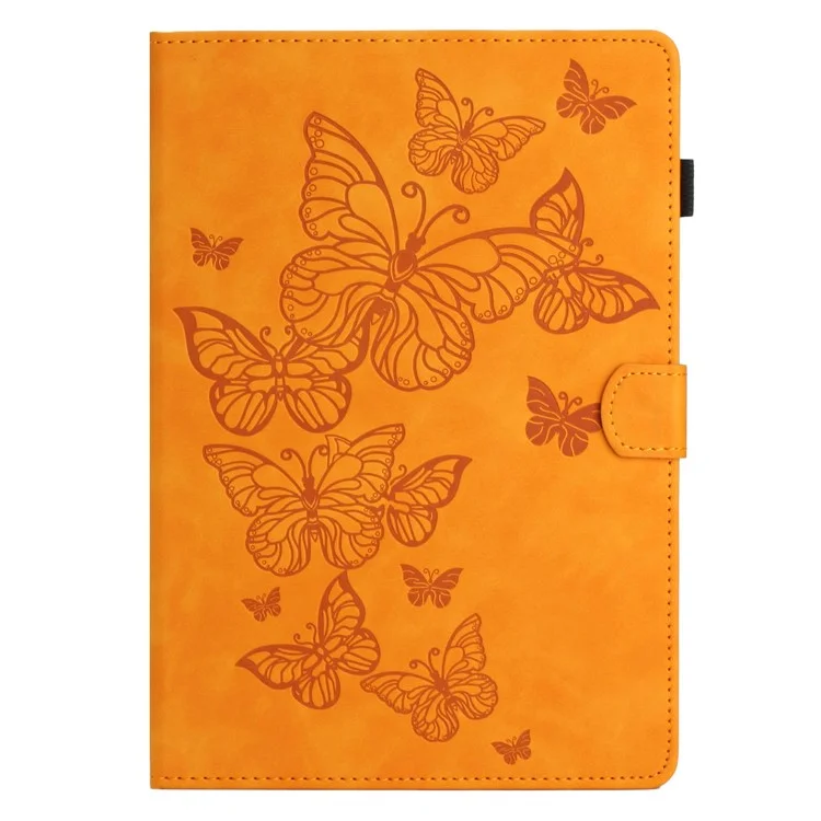 Pour iPad Mini 1 / 2 / 3 / 4 / Mini (2019) 7.9 pouces Motif imprimé PU cuir Flip Cover Card Slot Tablet Case - Jaune