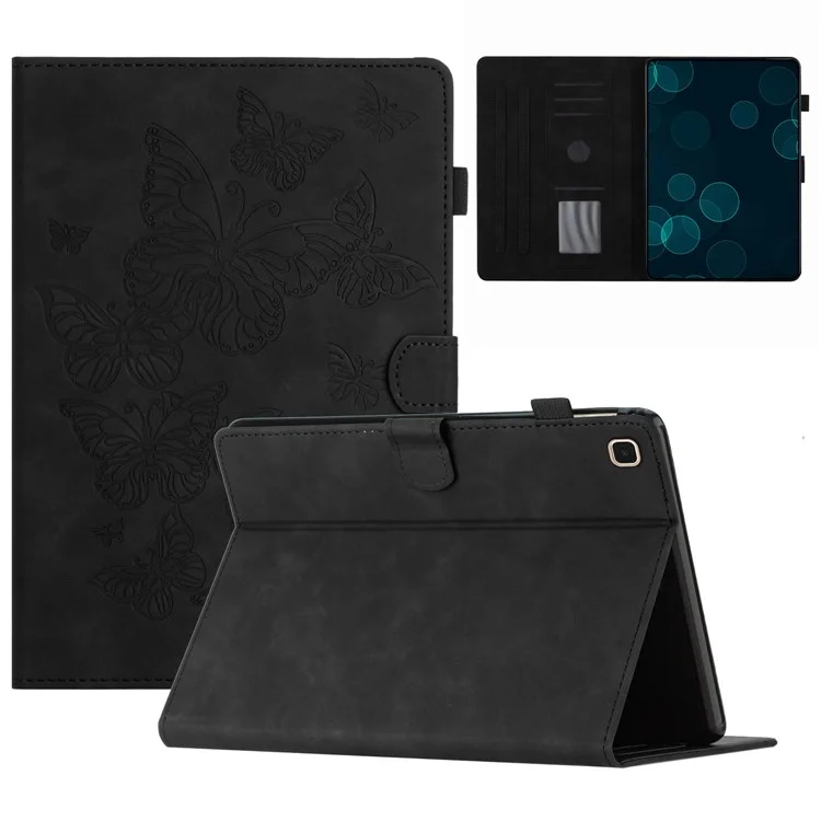 Per Samsung Galaxy Tab A7 Lite 8.7-inch T220 T225 Tablet Custodia in Pelle con Supporto e Porta Carte - Nero