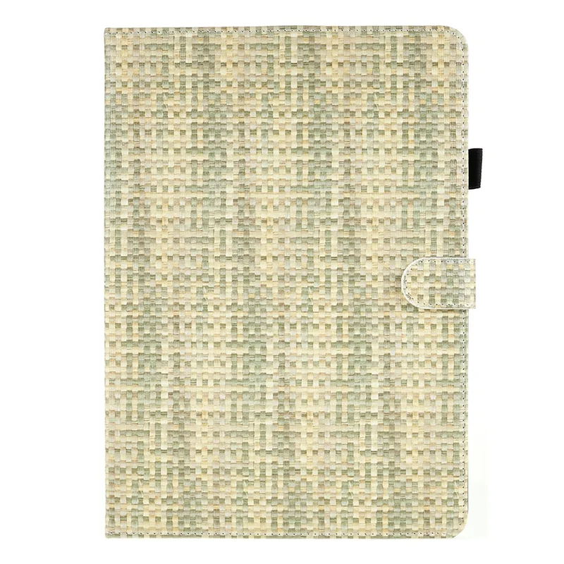Protective Case for iPad 10.2 (2021) / (2019) / (2020) Case PU Leather Grids Pattern Tablet Cover with Stand - Gradient Green