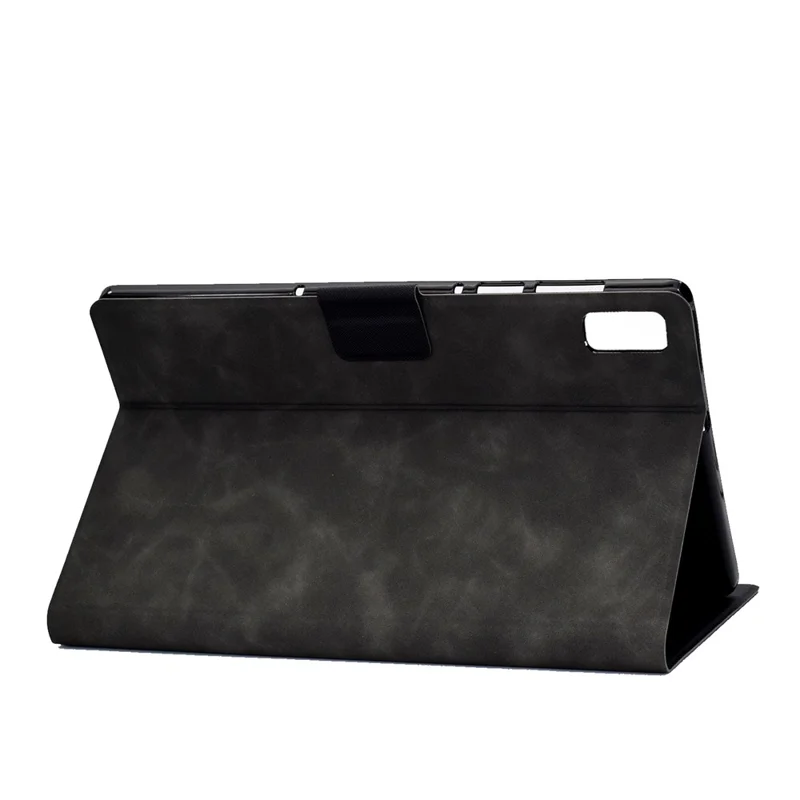 For Lenovo Tab M9 TB-310FU PU Leather Tablet Case A7 Cowhide Texture Protective Cover with Card Holder - Grey