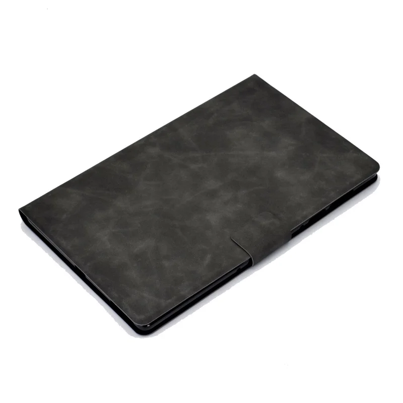 For Lenovo Tab M9 TB-310FU PU Leather Tablet Case A7 Cowhide Texture Protective Cover with Card Holder - Grey