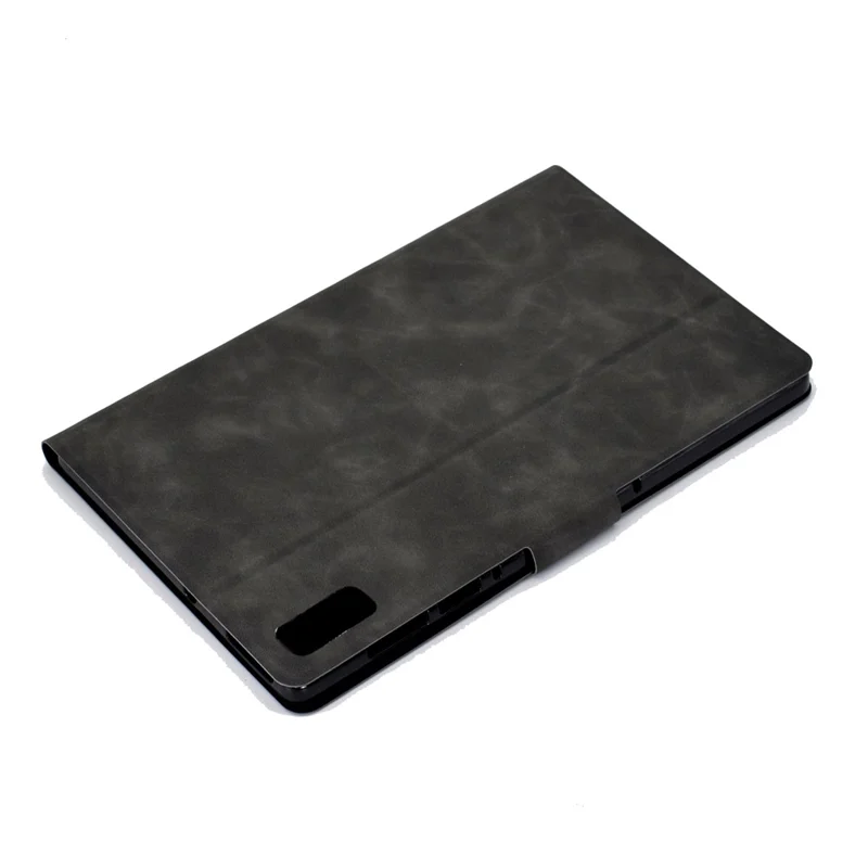 For Lenovo Tab M9 TB-310FU PU Leather Tablet Case A7 Cowhide Texture Protective Cover with Card Holder - Grey