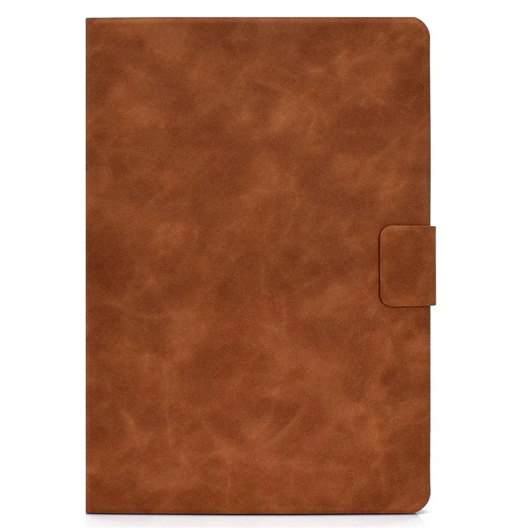 Para Huawei MatePad SE 10.4-inch A7 Capa de Tablet Textura de Couro de Vaca PU Leather Stand Card Slot Cover - Marrom