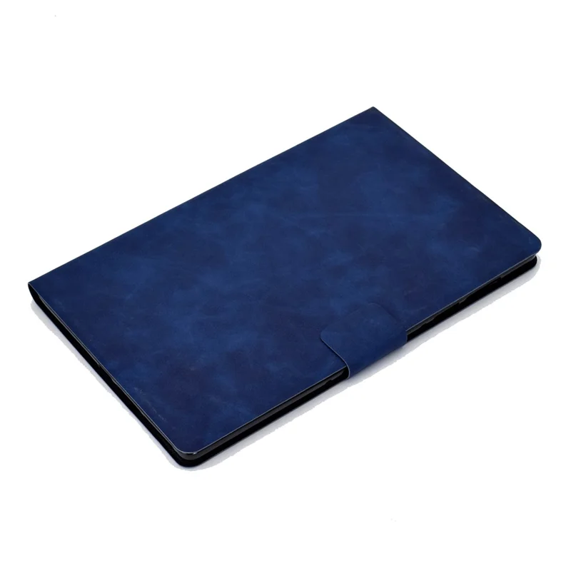 For Huawei MatePad SE 10.4-inch A7 Cowhide Texture Tablet Case PU Leather Stand Card Slot Cover - Blue