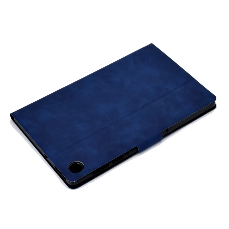 For Huawei MatePad SE 10.4-inch A7 Cowhide Texture Tablet Case PU Leather Stand Card Slot Cover - Blue