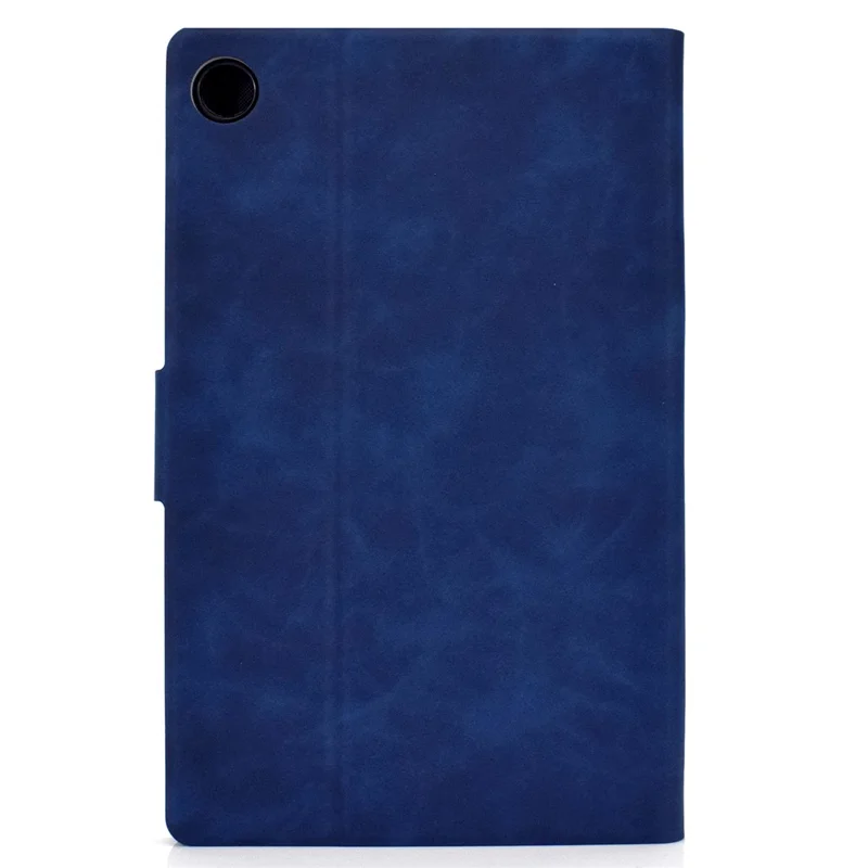 For Huawei MatePad SE 10.4-inch A7 Cowhide Texture Tablet Case PU Leather Stand Card Slot Cover - Blue
