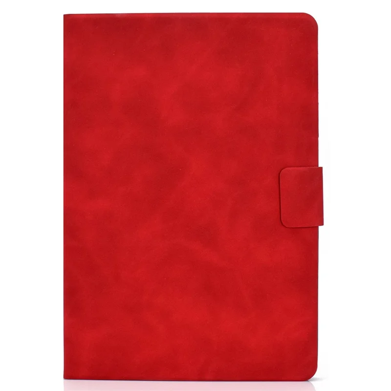 For Huawei MatePad SE 10.4-inch A7 Cowhide Texture Tablet Case PU Leather Stand Card Slot Cover - Red