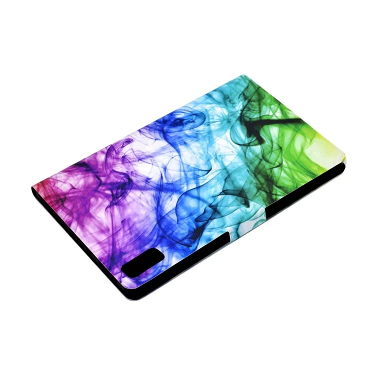Для Lenovo Tab M9 TB-310FU A3 Чехол-подставка с принтом, кожа PU, слот для карт - Дымчатый