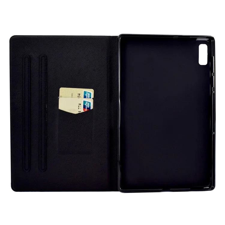 Для чехла Lenovo Tab M9 TB-310FU PU Leather Tablet, A4 Pattern Printing Stand, с держателем для карт - Facial Expression