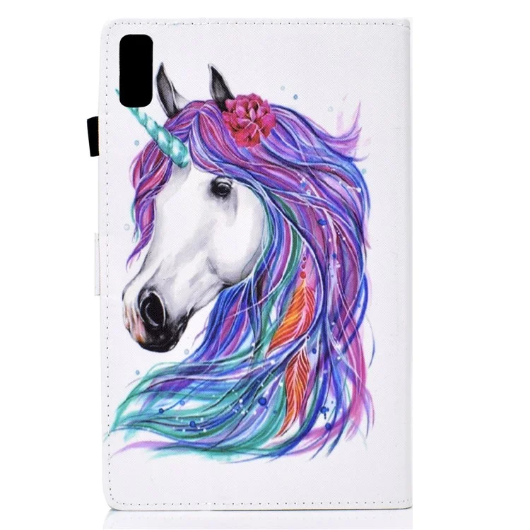 Pour Lenovo Tab P11 Gen 2 TB-350 Étui de protection en cuir PU avec motif A2, support de tablette avec porte-carte - Cheval