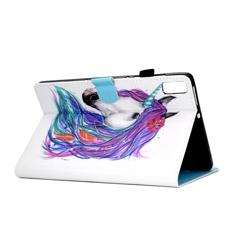 Pour Lenovo Tab P11 Gen 2 TB-350 Étui de protection en cuir PU avec motif A2, support de tablette avec porte-carte - Cheval
