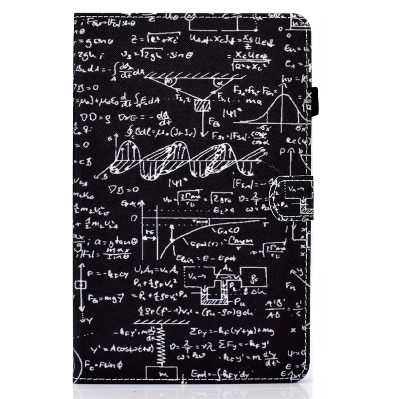For Lenovo Tab P11 Gen 2 TB-350 PU Leather Protective Case A2 Pattern Printing Stand Tablet Cover with Card Holder - Equations