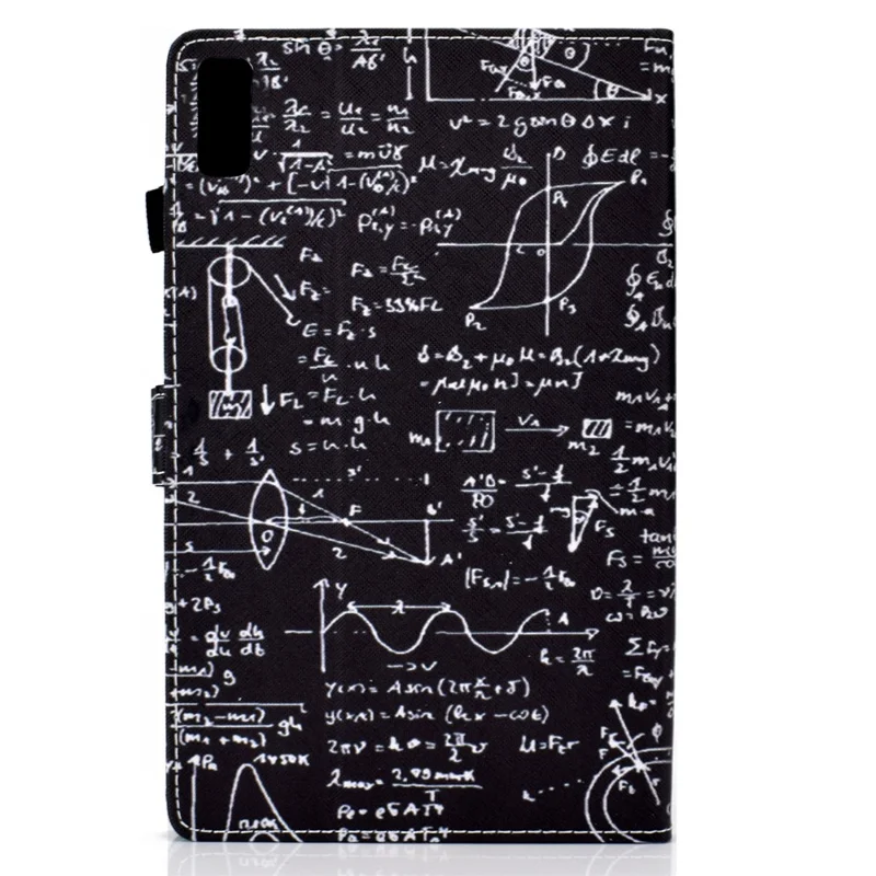 For Lenovo Tab P11 Gen 2 TB-350 PU Leather Protective Case A2 Pattern Printing Stand Tablet Cover with Card Holder - Equations