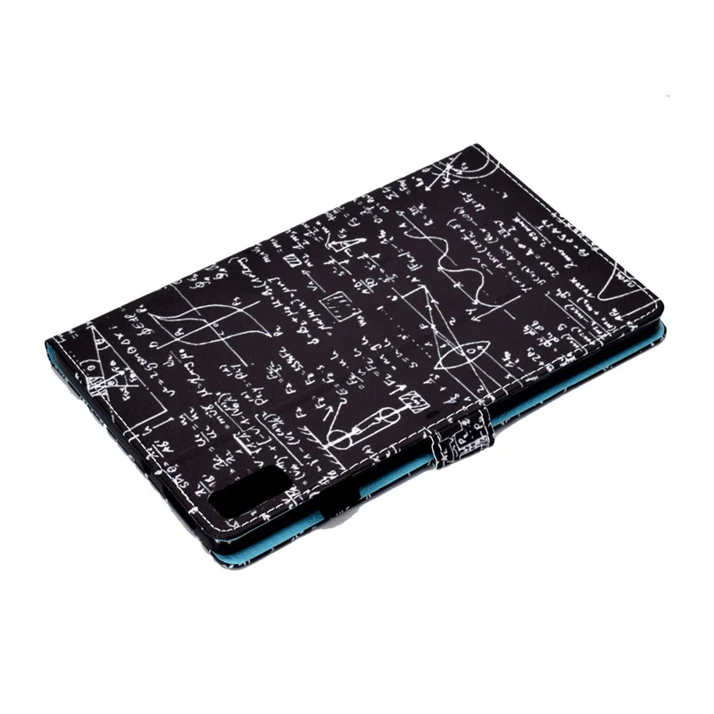 For Lenovo Tab P11 Gen 2 TB-350 PU Leather Protective Case A2 Pattern Printing Stand Tablet Cover with Card Holder - Equations