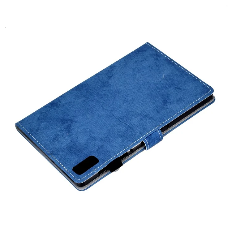 Pour Lenovo Tab P11 Gen 2 TB-350 Étui de Tablette Antichoc en Cuir PU A6 Texture Cloth Stand Card Slots Cover - Bleu
