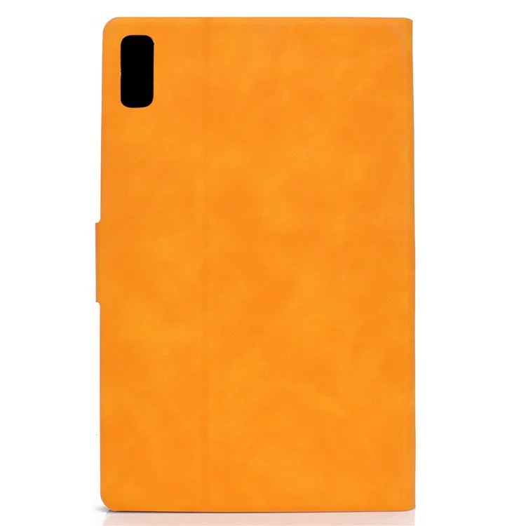 Para Lenovo Tab P11 Gen 2 TB-350 Funda de Pu Leather Magnetic Flip Case A7 Textura de Cuero de Vaca Soporte Tableta Funda con Soporte para Tarjetas - Caqui