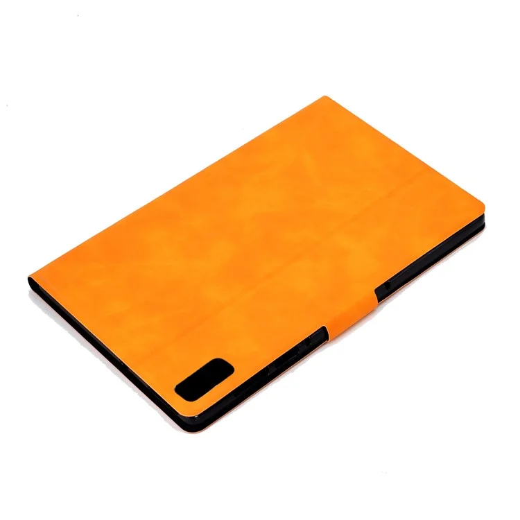 Para Lenovo Tab P11 Gen 2 TB-350 Funda de Pu Leather Magnetic Flip Case A7 Textura de Cuero de Vaca Soporte Tableta Funda con Soporte para Tarjetas - Caqui