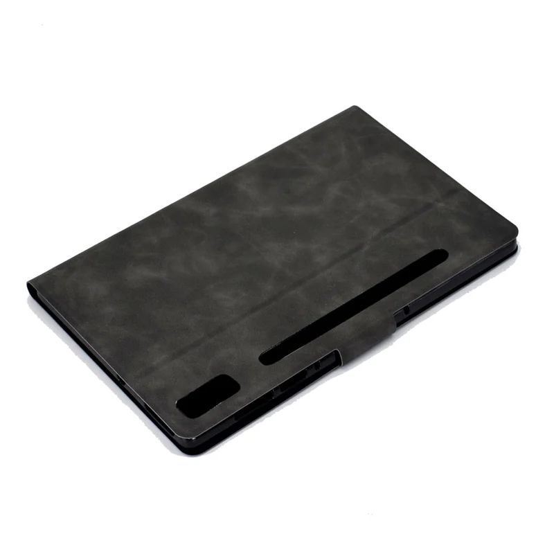 For Lenovo Tab P11 Pro Gen 2 PU Leather Tablet Case A7 Cowhide Texture Stand Protective Cover with Card Holder - Grey