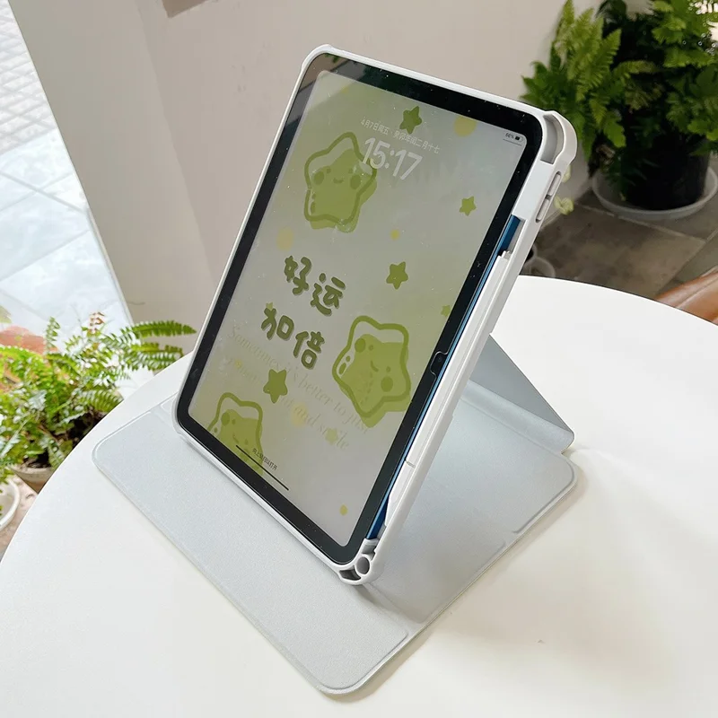 For iPad mini (2024) / mini (2021) PU Leather Tablet Case Pattern Printed Rotating Trifold Stand Cover with Auto Wake / Sleep - Double Luck