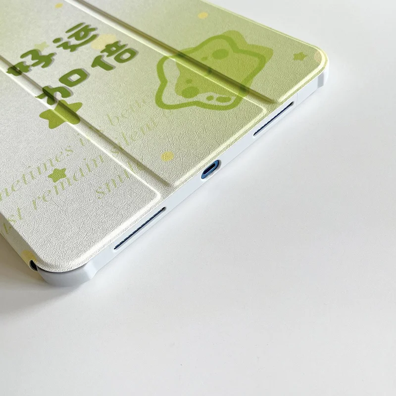 For iPad mini (2024) / mini (2021) PU Leather Tablet Case Pattern Printed Rotating Trifold Stand Cover with Auto Wake / Sleep - Double Luck