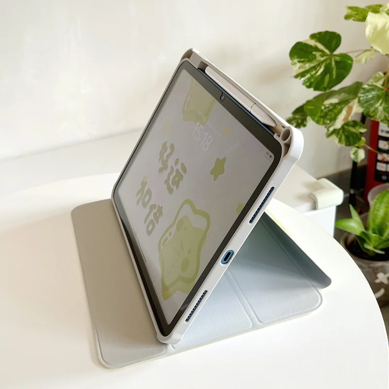 For iPad mini (2024) / mini (2021) PU Leather Tablet Case Pattern Printed Rotating Trifold Stand Cover with Auto Wake / Sleep - Double Luck