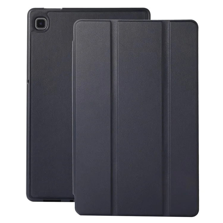 Per Samsung Galaxy Tab A7 Lite 8.7 pollici PU Pelle Tri-Fold Stand Case Colore Solido Custodia per Tablet con Slot per Penna - Blu