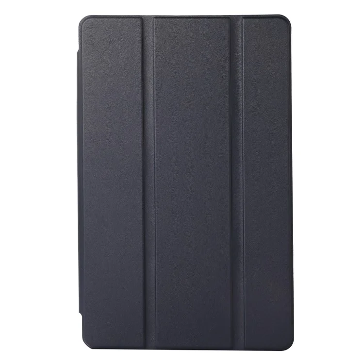 Per Samsung Galaxy Tab A7 Lite 8.7 pollici PU Pelle Tri-Fold Stand Case Colore Solido Custodia per Tablet con Slot per Penna - Blu