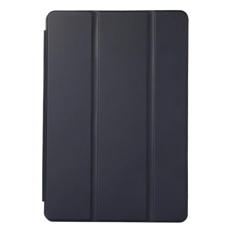 Étui de support pliant à trois volets pour Lenovo Tab M10 Plus (3e génération) / Xiaoxin Pad 2022 de 10,6 pouces, étui de tablette en cuir PU de couleur unie avec porte-stylet - bleu