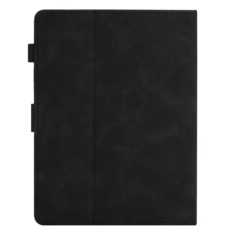 7-inch Tablet PU Leather Stand Case Butterfly Imprinted Card Holder Tablet Cover - Black