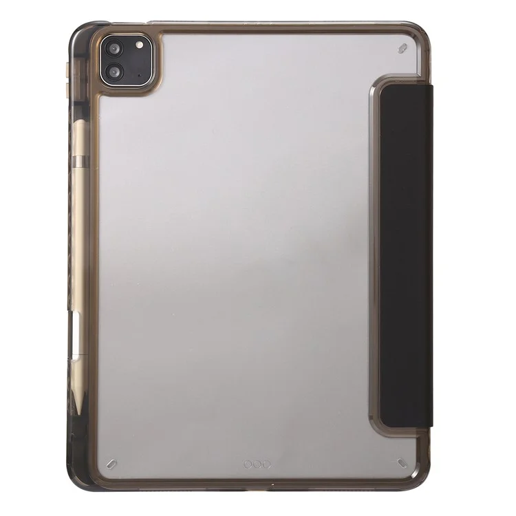 Capa de Couro com Suporte Dobrável para iPad Air 11 (2025) / (2024) / Pro 11 (2018) / (2020) / (2021) / (2022) / Air (2022) / (2020) - Preto