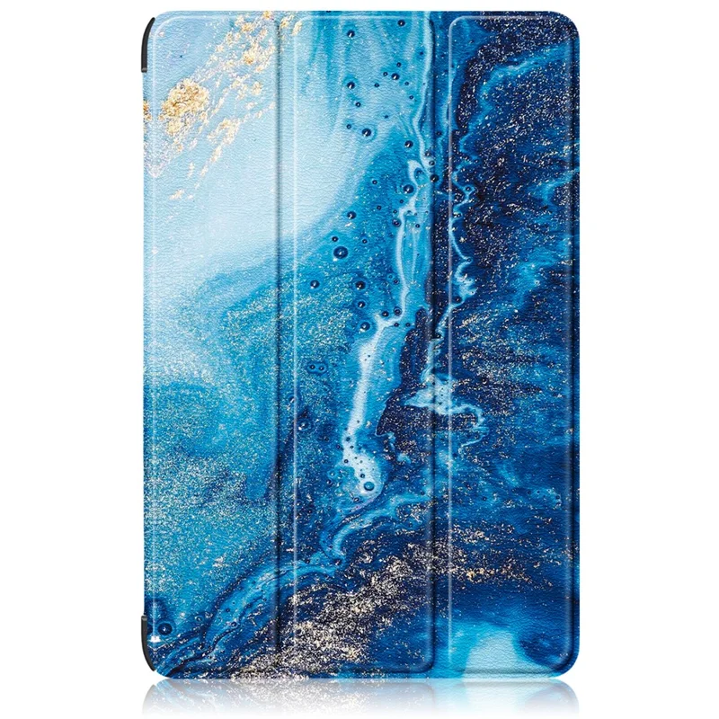 For Xiaomi Pad 6 PU Leather Pattern Printing Tablet Case Tri-fold Stand Protective Cover with Auto Wake / Sleep - Wave